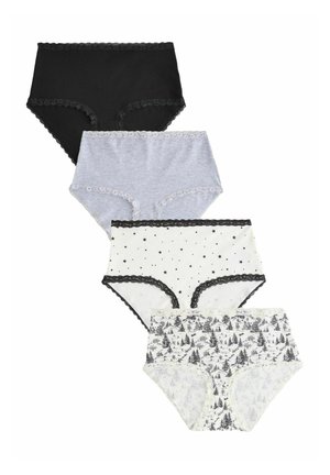 4 PACK - Alushousut - black cream