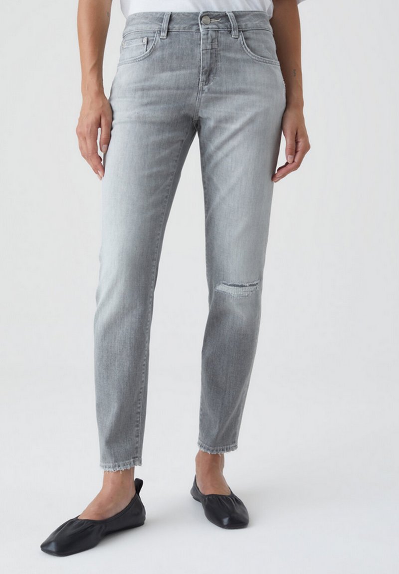 closed Slim fit jeans grijs