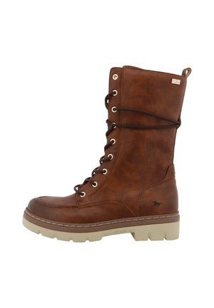 Plateaustiefel - cognac