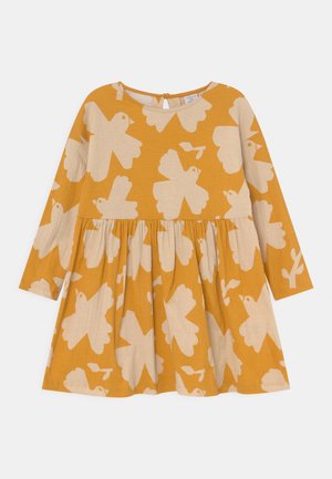 MINI DRESS LOOSE FIT - Žerzejové šaty - dark dusty yellow