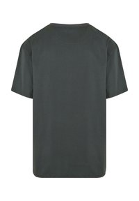 Dark gray short-sleeve t-shirt with a round neck, made from lightweight cotton. Smooth texture and minimalist design, no visible patterns or accents.