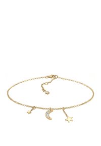 Elli SPARKLING MOON STAR CHARM - MIT KRISTALLEN VON SWAROVSKI® - Ankelkæder - gold coloured