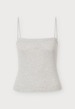 ST. AGNI, SQUARE NECK CAMI - Haut - grey marle