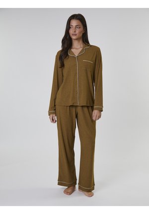 TRADITIONAL LONG SLEEVE SET - Pyjamas - olive
