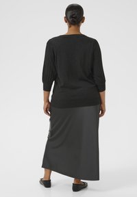 Kaffe Curve LONI 3/4 SL - Trui - dark grey melange