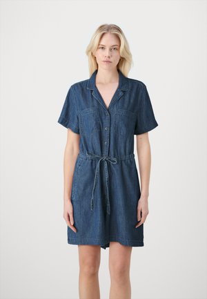 GAP UTILITY ROMPER - Jumpsuit - medium wash