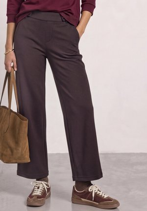 Street One, HIGH WAIST WIDE LEG HOSE IM CASUAL FIT - Pantalon classique - ruby vine