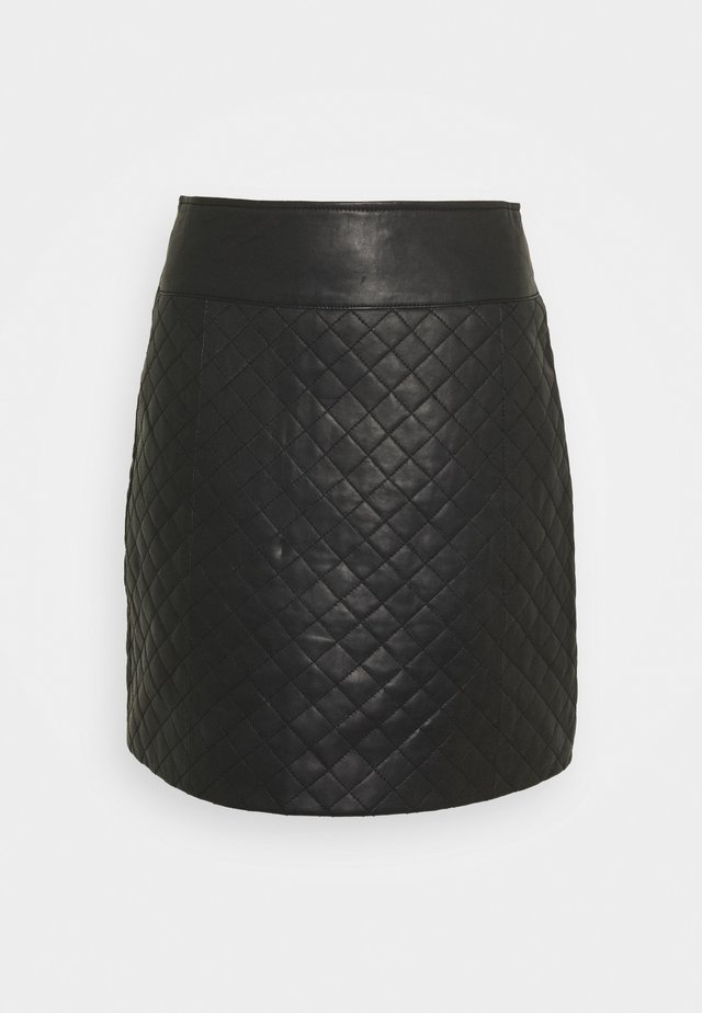 MINI SKIRT - Spódnica ołówkowa - black