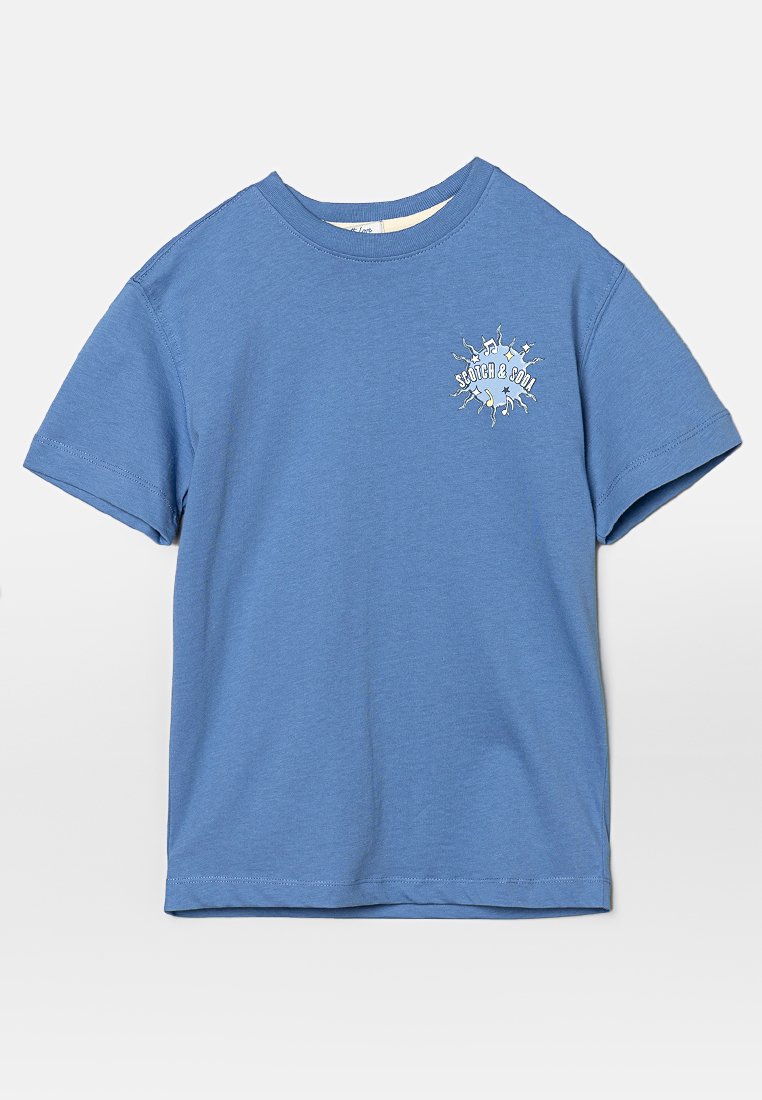 Scotch & Soda T-shirt print lichtblauw