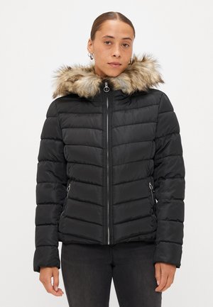 ONLELLAN QUILT HOOD JACKET  - Téli dzseki - black
