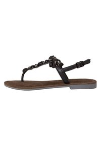 Tamaris - T-bar sandals - black comb Thumbnail Image 1