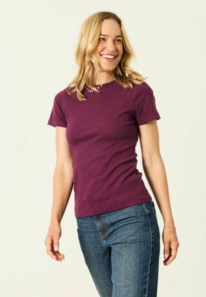 FatFace, REGULAR FIT - SHORT SLEEVE T-SHIRT . - T-shirts basic - plum purple