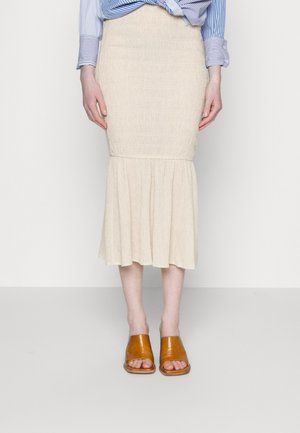 VALDA SKIRT - Saia lápis - light beige