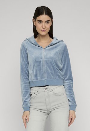 Juicy Couture JUICY COUTURE SWEATJACKE HERITAGE ROBYN HOODIE__ - Mikina na zip - bluestone