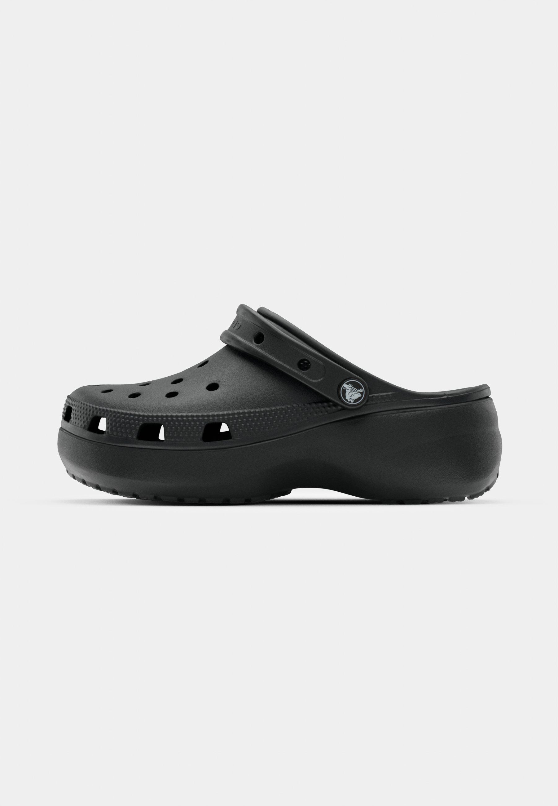 Crocs CLASSIC PLATFORM - Heeled mules - black/anthracite Crocs CLASSIC PLATFORM - Heeled mules - black/anthracite
