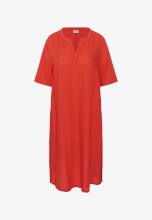 Kaffe Curve, KCMILLE KAFTAN - Jurk - poppy red