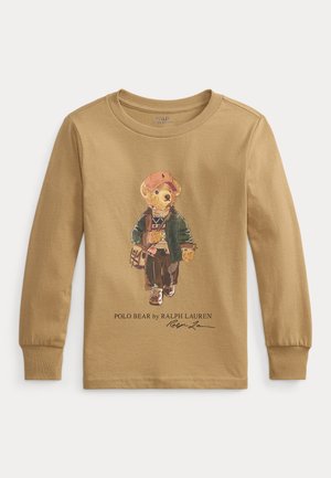 Polo Ralph Lauren, POLO BEAR COTTON LONG-SLEEVE TEE 2-6Y - Longsleeve - camel