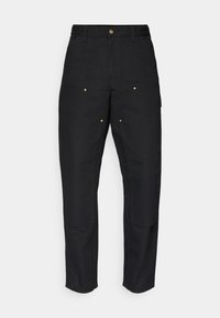 DOUBLE KNEE PANT - Hlače - black rigid