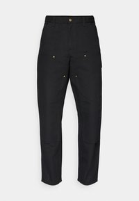 DOUBLE KNEE PANT - Pantalones - black rigid