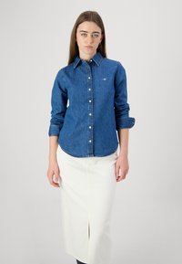 Tommy Hilfiger SKIRT - Pliiatsseelik - ecru