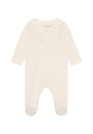 LONG SLEEVE POINTELLE - Buksedragter - eggnog