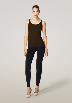JAMAIKA SLEEVELESS - Linne - dark wood