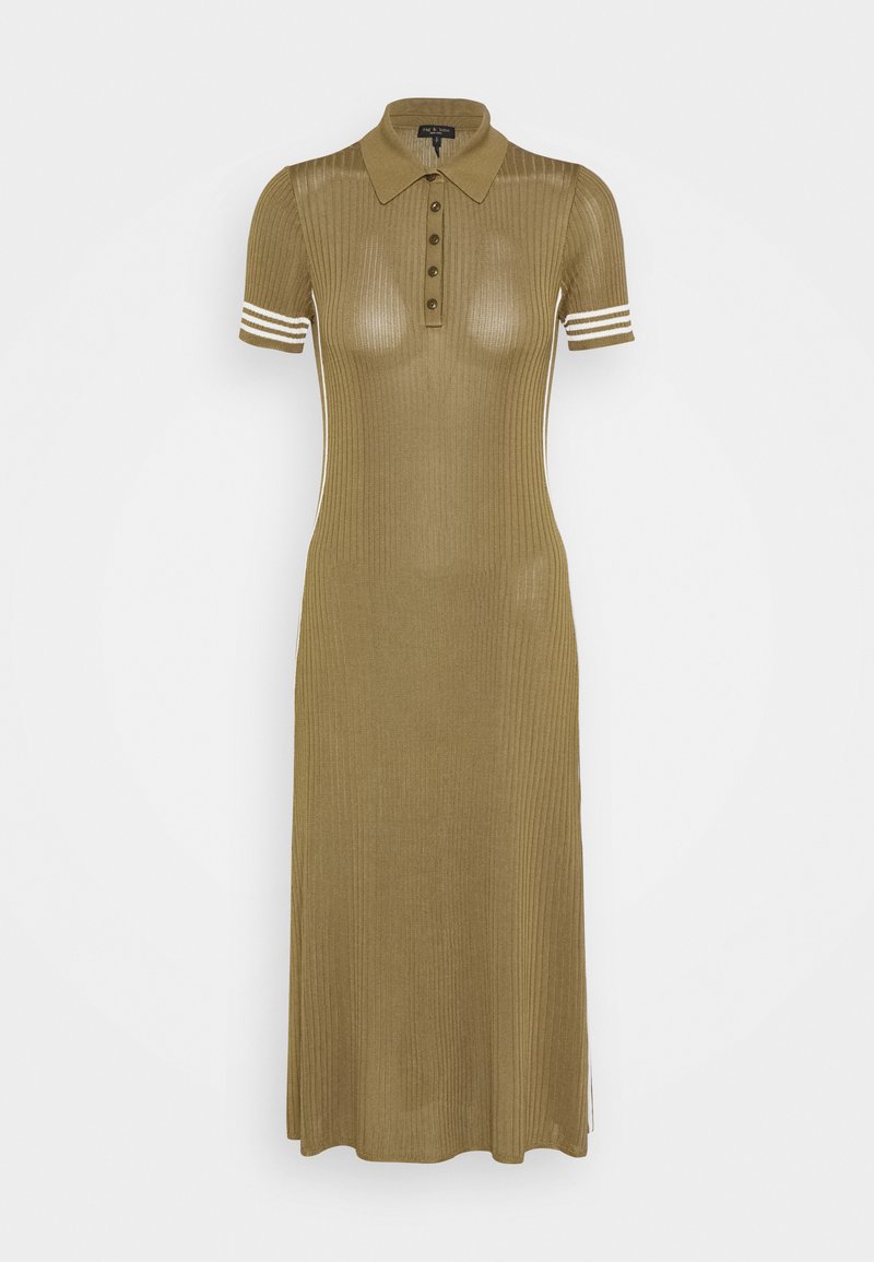 rag & bone PEYTON POLO DRESS BLACK LABEL - Maxikjoler - deepolive/khaki - Zalando.dk