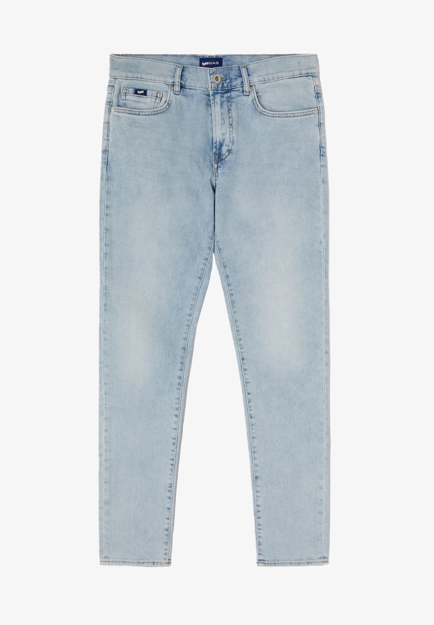 Jeans Blu Chiaro Uomo Jeans Uomo Baggy Pantaloni Fondo Ampio Largo