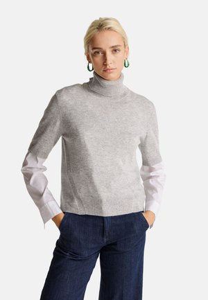 SHORT SLEEVE TURTLENECK - Camiseta básica - grey