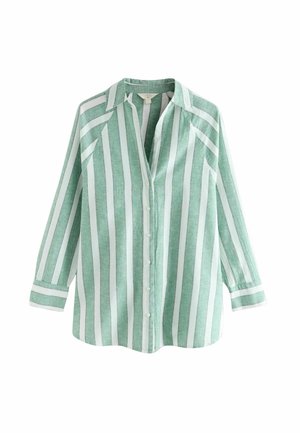 REGULAR FIT  SUMMER - Nööpidega pluus - green white