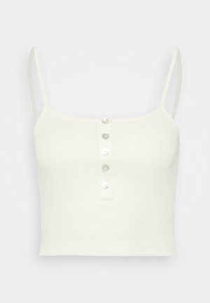 ONLY Petite ONLNESSA SHORT BUTTON  - Top - cloud dancer