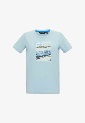 Regatta, REGATTA FILANDRA IX SHORT SLEEVED GRAPHIC T-SHIRT SHORT SLEEVED T-SHIRTS - Print T-shirt - skyway seaside serenity