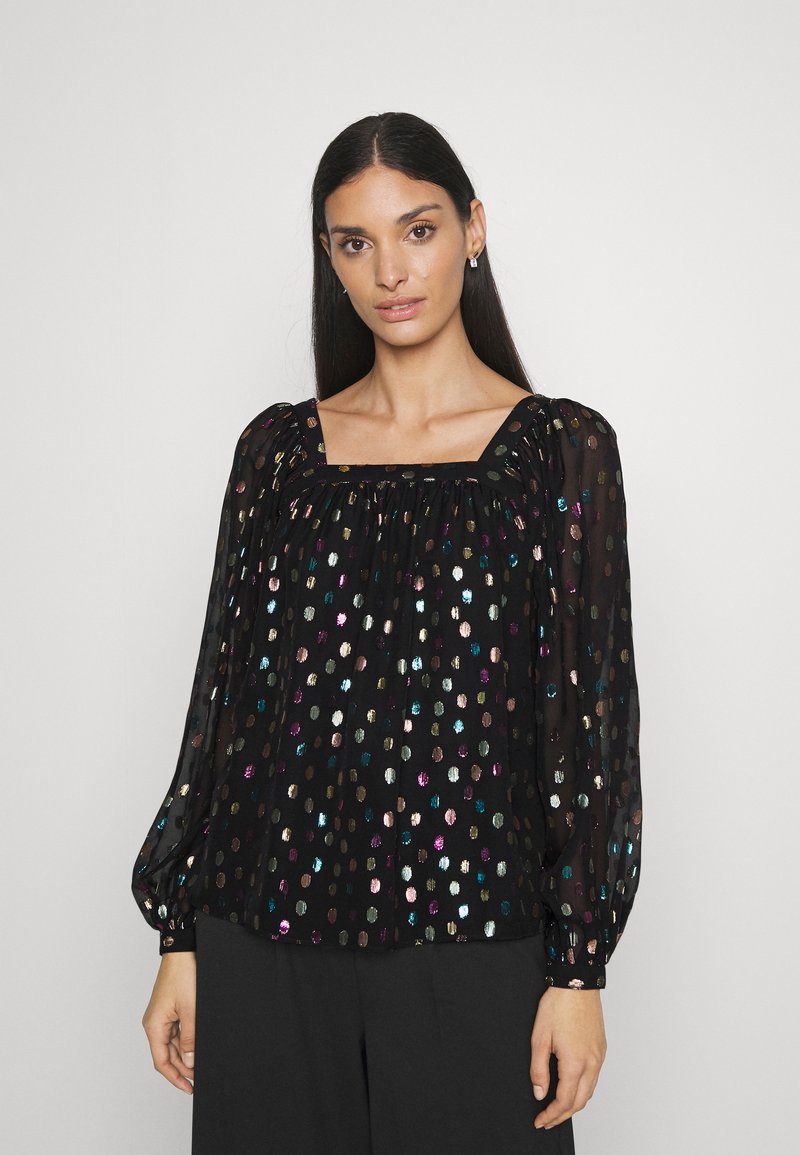kate spade new york METALLIC CANDY DOTS SQUARE NECK TOP - Μπλούζα - multi