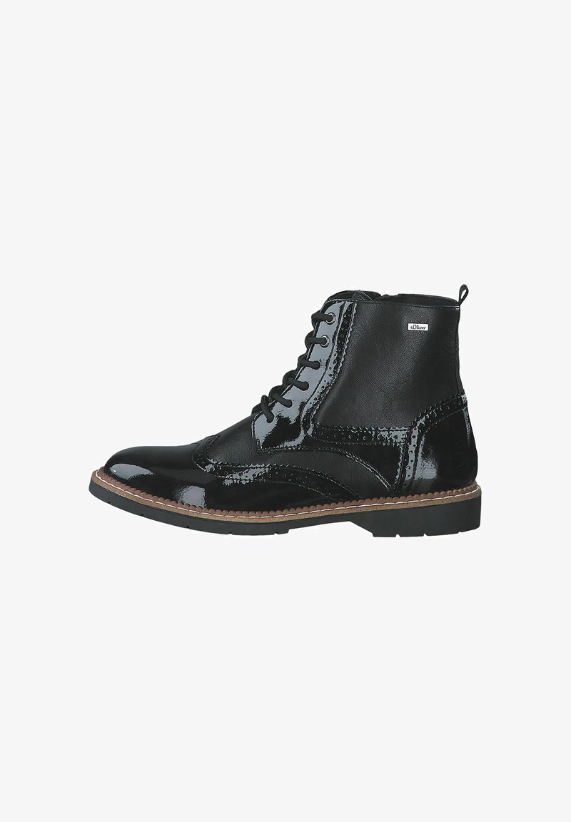 s.Oliver Botines camperos - black comb