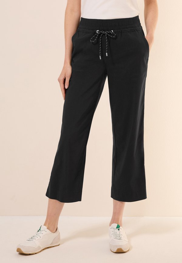 WIDE LEG - Stoffhose - schwarz