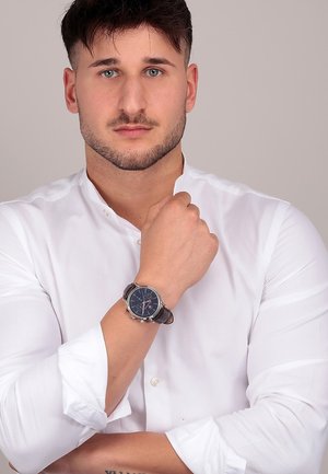 Maserati, Chronograph watch - blau/braun/silber