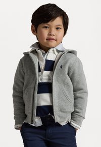 COTTONBLENDFLEECEHOODIE-Sweatermetrits-darksportheather