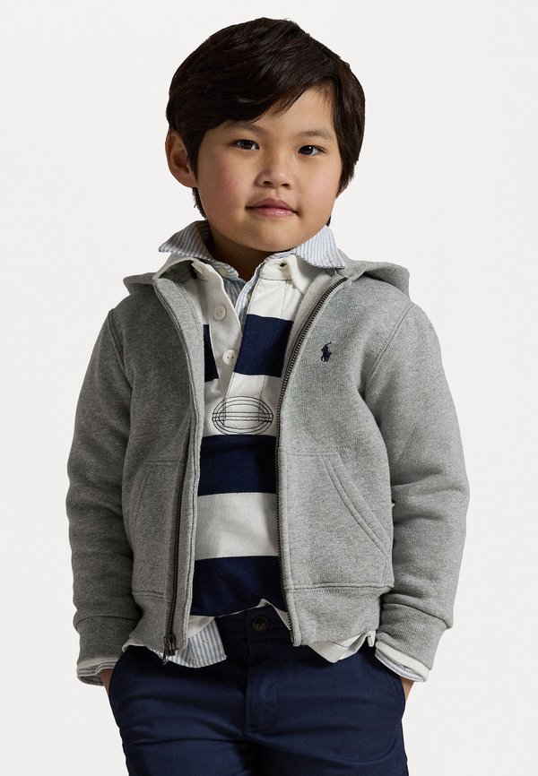 COTTON BLEND FLEECE HOODIE - Zip-up sweatshirt - dark sport heather