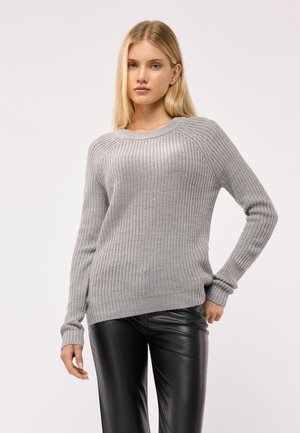 Terranova, MAGLIA TINTA UNITA - Maglione - grigio melange