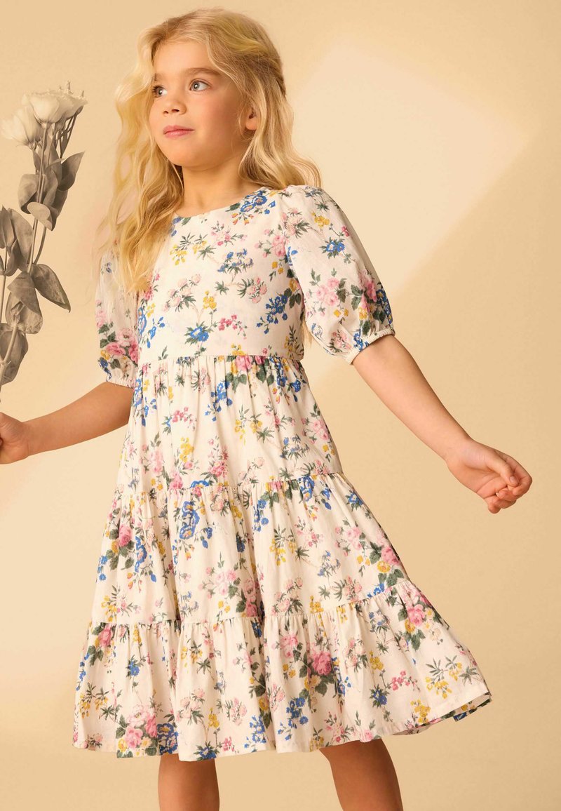 Laura Ashley REGULAR FIT - PRINT PROM - Dnevna obleka - cream vintage floral