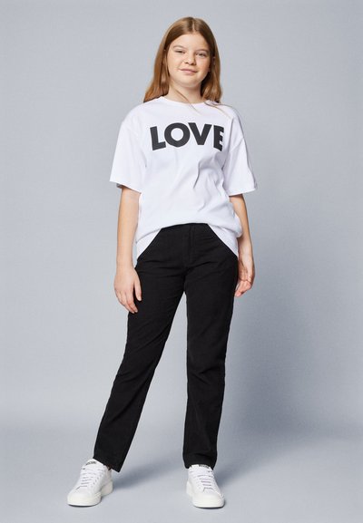 MOSCHINO MAXI  - Camiseta estampada - bianco ottico
