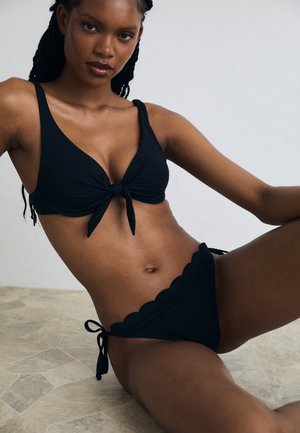 Hunkemöller SCALLOP CHEEKY 2 PACK  - Bas de bikini - black