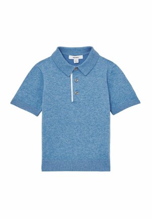 Reiss REISS FINCH CONTRAST PLACKET POLO SHIRT WITH COTTON - Polosärk - blue