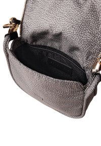 Borbonese HORSEBACK HOBO SMALL - SHOULDER - Borsa a mano - clay grey black