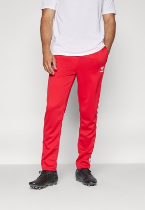 DENMARK DBU FAN TRACK SUIT PANTS - Tracksuit bottoms - tango red/white