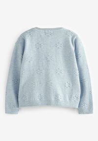 Next FLOWER BOBBLE REGULAR FIT - Vesta na kopčanje - light blue