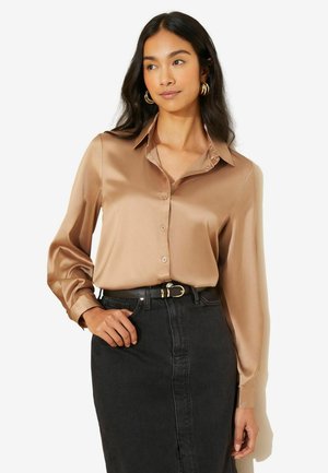 Friends Like These THROUGH-REGULAR FIT - Skjortebluser - mushroom brown