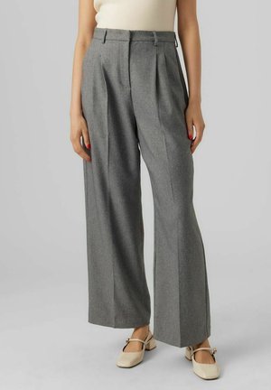 Trousers - mottled dark grey