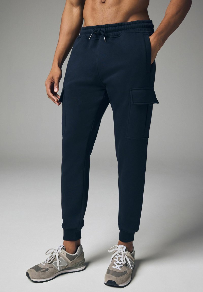 Next JOGGERS - Kareiviško stiliaus kelnės - navy