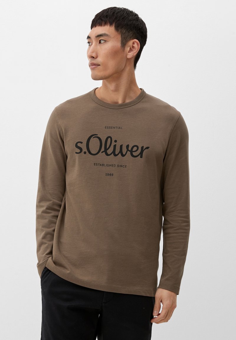 s.Oliver MIT FRONTPRINT - Langarmshirt - cognac/braun - Zalando.de